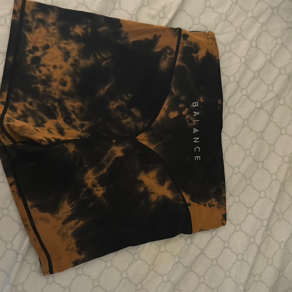 Balance Athletica Black and Orange Athletic Shorts